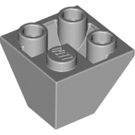 Lego kostka (kostička) 2x2 úhel 45° šikmá roh invertovaná, světle modro šedá (4211817, 4542423, 6210800)